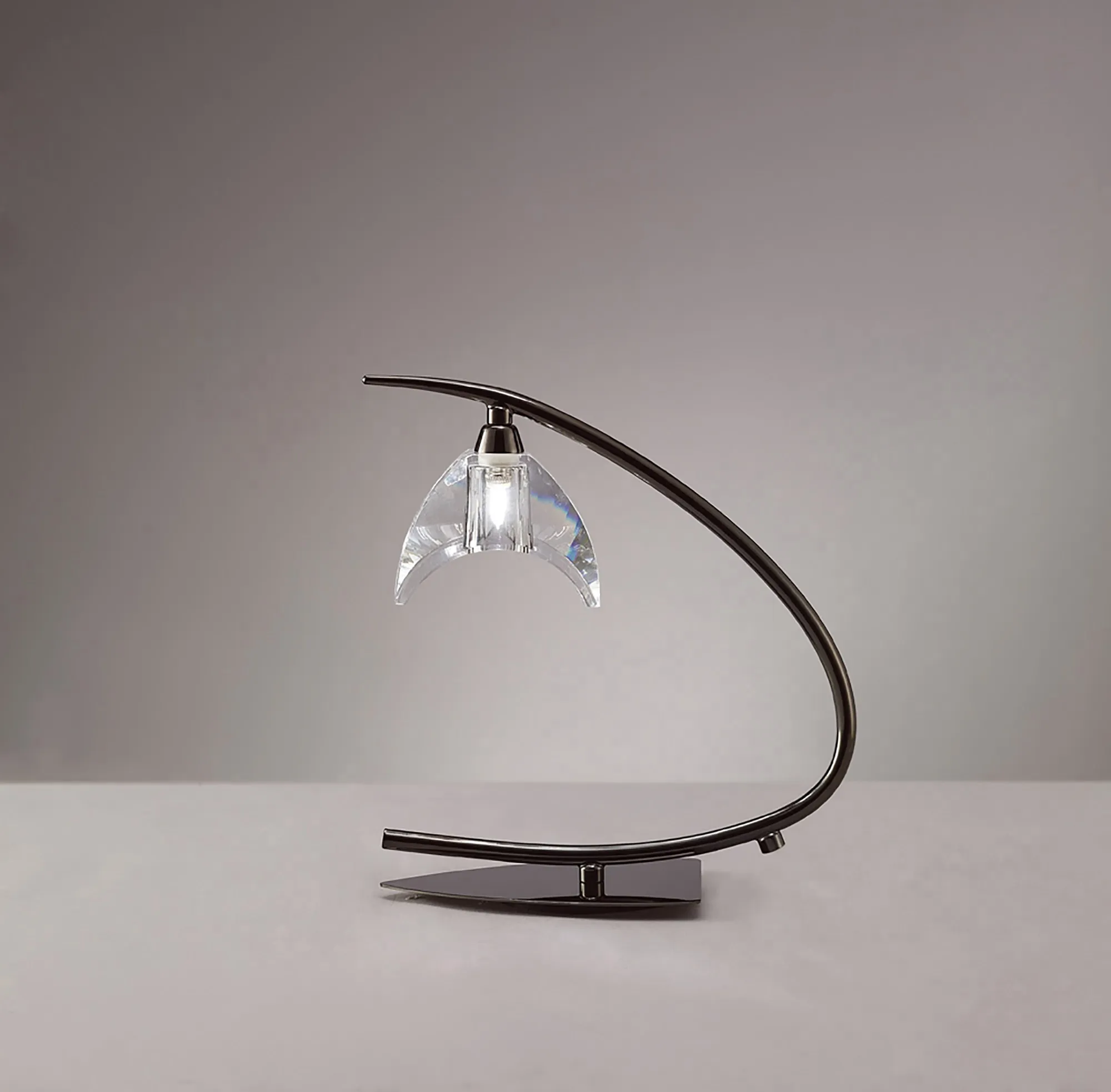 Eclipse Black Chrome Table Lamps Mantra Armed Table Lamps